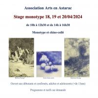 Affiche stage monotype 04 2024