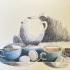 Carolyne encre dessin libre sur fragent de photo 05 2025
