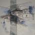 Laurence encre dessin libre sur fragent de photo 05 2025