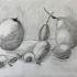 Marguerite pots et fruits crayon 09 2022