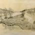 Michelle paysage crayon et pastel blanc 12 2023